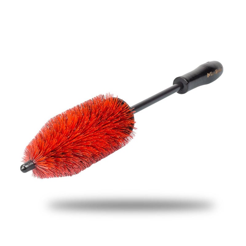 Maxshine 6â€ Universal Bristle Wheel & Rim Brush | Short PP Handle with Soft Durable Bristles | Quick, Safe & Cleaning Tool for Wheels, Rims, Exhausts & Engine Bays | Detailing for Cars, Trucks & SUVs - Image 1